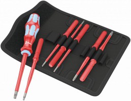 Wera Kraftform Kompakt VDE Stainless 8 Extra Slim 1 Screwdriver Set, 8pc £71.96